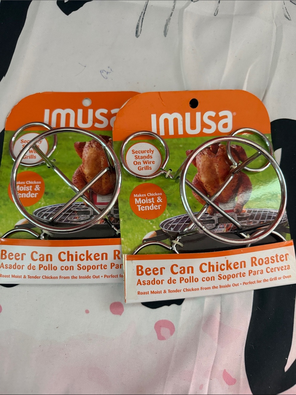 CoOkOuT Time(2) Imusa Beer Can Chicken Roaster - Stainless Steel New